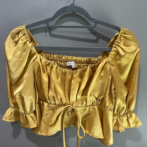 Yellow Gold Moon River Top - Picture 1 of 6